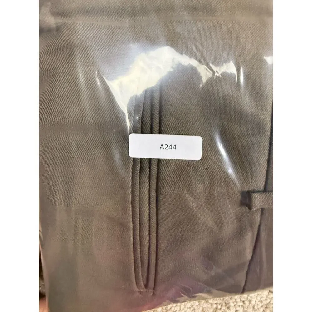 Vintage JB Britches for Nordstrom Mens Wool Dress Pants Sz 40 Pleated Brown A244